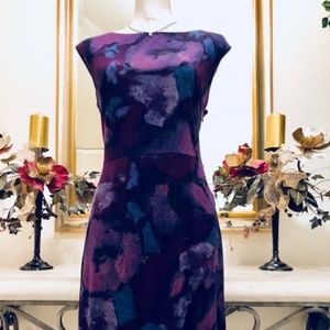 Shades of Plum Overlapping Dress